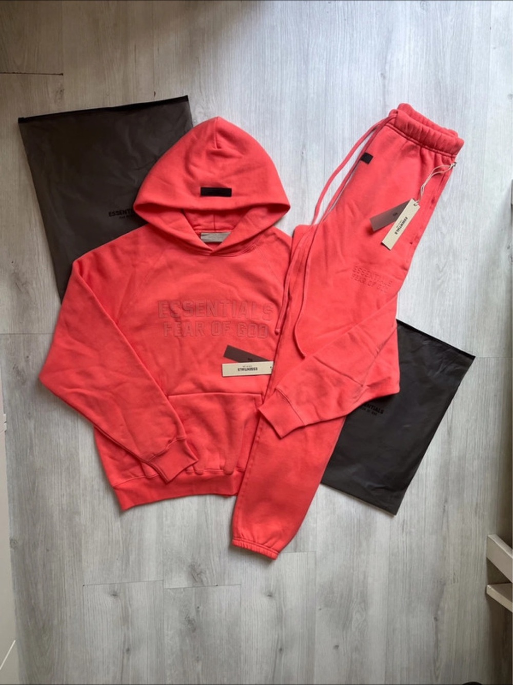 Fear of God Kids Coral Sweatshirt & Joggers Set